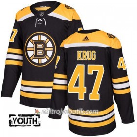 Barn Ishockey Boston Bruins Tröja Torey Krug 47 Adidas 2017-2018 Svart Authentic